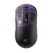 Mouse gaming wireless Havit MS969WB x VKS,16000 DPI, multi-mode, RGB, acumulator 500mAh, Negru + Mov