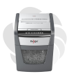Distrugator documente automat REXEL OPTIMUM 50X, P4, cross-cut (confeti), 50 coli, cos 20l, negru-gri