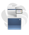 HP LaserJet E786DN + Alimentator de documente + Stand mobil 6GW54A + Set tonere CMYK W915 - Multifunctional A3 Color
