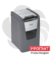 RESIGILAT Distrugator documente automat REXEL OPTIMUM 130M, P5, micro-cut (particule), 130 coli, cos 44l, negru-gri