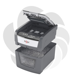 Distrugator documente automat REXEL OPTIMUM 45X, P4, cross-cut (confeti), 45 coli, cos 20l, negru-gri