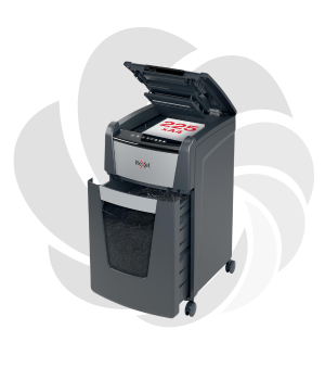 Distrugator documente automat REXEL OPTIMUM 225X, P4, cross-cut (confeti), 225 coli, cos 60l, negru-gri