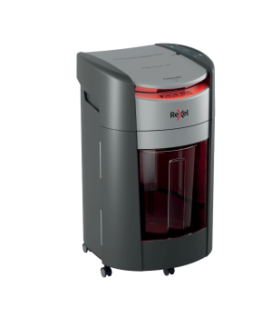 Distrugator documente automat REXEL SHREDMAX 300M, P5, micro-cut (particule), 300 coli, cos 25L negru- gri