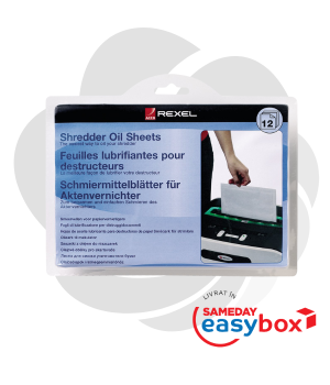 Coli impregnate cu ulei pentru distrugatoare documente Rexel, 12 buc/set 5028252248020 48116000