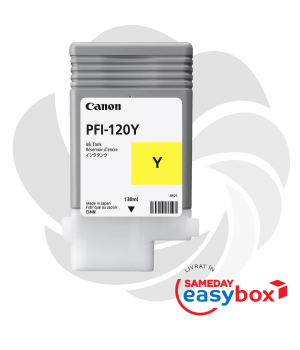 PFI-120 Yellow - Cartus cerneala original Canon 130ml pentru TM-200 / TM-300