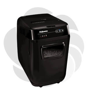 Distrugator documente  automat Fellowes Automax 150C, P4, cross cut, 150 coli, cos 32l, negru