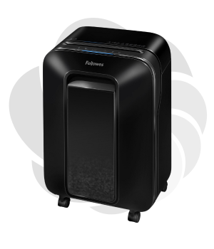 Distrugator documente Fellowes LX201, micro cut, 12 coli, P5, micro-cut, 12 coli, cos 22l, negru