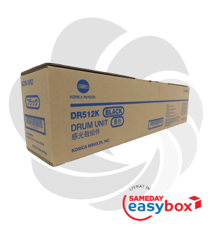 DR-512 Black - Drum Unit original Konica Minolta pentru Bizhub C224e / Bizhub C284e / Bizhub C364e / Bizhub C454e / Bizhub C554e