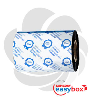 Ribbon cu cerneala neagra si ceara premium pentru transfer termic BWP-1D300-080