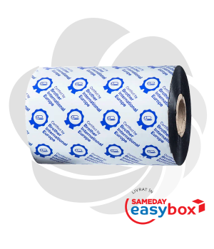 Ribbon cu cerneala neagra si ceara standard pentru transfer termic BWS-1D450-110