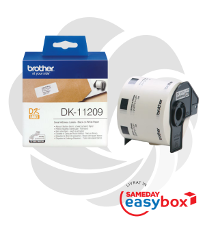 Rola etichete originala Brother DK11209 / DK-11209 Small Address Label 29mm x 62mm