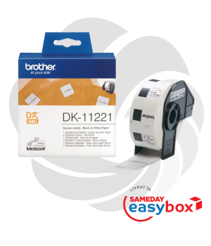 Rola etichete originala Brother DK11221 / DK-11221 23mm x 23mm