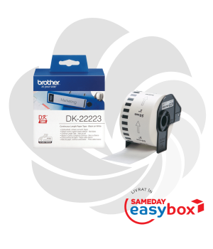 Rola etichete originala Brother DK22223 / DK-22223 Continuous Paper Tape, 50mm x 30.48m
