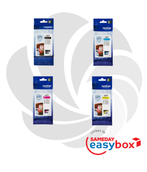 Set 4 cartuse cerneala Brother LC427 Black, Cyan, Magenta, Yellow pentru MFC-J5955DW / MFC-J6955DW / MFC-J6957DW