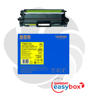 Cartus toner original Brother TN821XL / TN-821XL Yellow