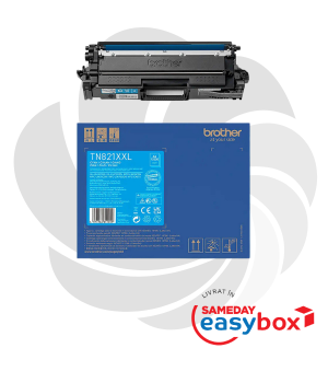 Cartus toner original Brother TN821XXL / TN-821XXL Cyan