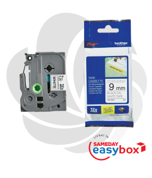 Banda originala continua laminata puternic adeziva Brother TZES221 / TZE-S221 9mm x 8m