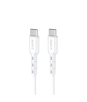 Cablu USB-C Havit CB6235, 60W, 100 cm, Alb