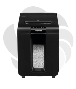 Distrugator documente automat Fellowes Automax 100M, P4, Mini-cut, 100 coli, cos 23l, negru