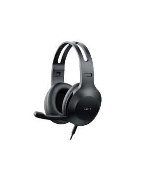 Casti call center cu fir Havit H220d, jack 3.5mm, Negru