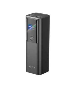 Acumulator portabil Havit PB50, 27000mAh, USB-C+USB-A, 183W, PD140W, Negru