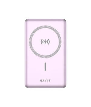 Acumulator portabil Havit PB5203, USB-C, 10000mAh, 20W, Roz