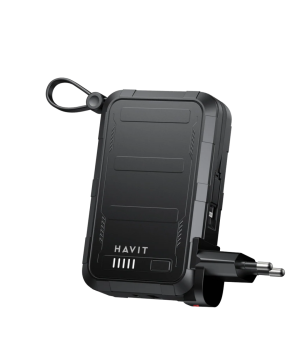 Acumulator portabil Havit PB5231, USB-C+USB-A, 20000mAh, 22W, Negru
