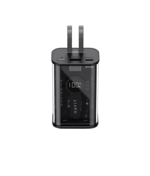 Acumulator portabil Havit PB94, USB-C+ USB Lightning + USB-A, 10000mAh, 22W, Negru