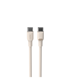 Cablu USB-C Havit CB6284, 100W, 200 cm, silicon, Bej