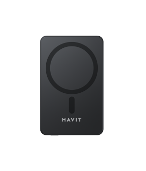 Acumulator portabil magnetic wireless Havit PB5217, USB-C, 10000mAh, 20W, Negru