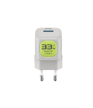 Incarcator retea Havit UC230 EU, PD30W, PPS33W, USB-C + USB-A, Verde