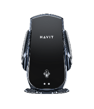 Suport auto cu incarcare wireless Havit W3034, 15W, deschidere automata, Negru