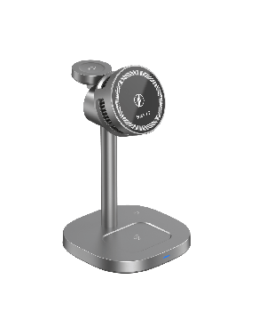 Incarcator wireless 3 in1 Havit W3110, 15W, compatibil telefon, casti ,ceas, stand, Negru