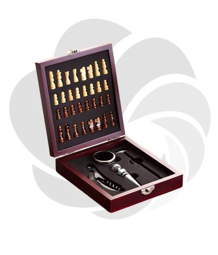 Set sah si accesorii vin Checkmate
