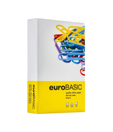 Hartie copiator A4 euroBASIC 80 g/mp, 500 coli/top