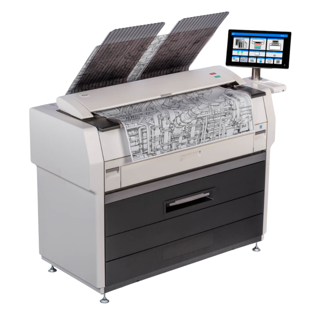 KIP 71G Series sistem grayscale wide-format de copiere, printare și scanare