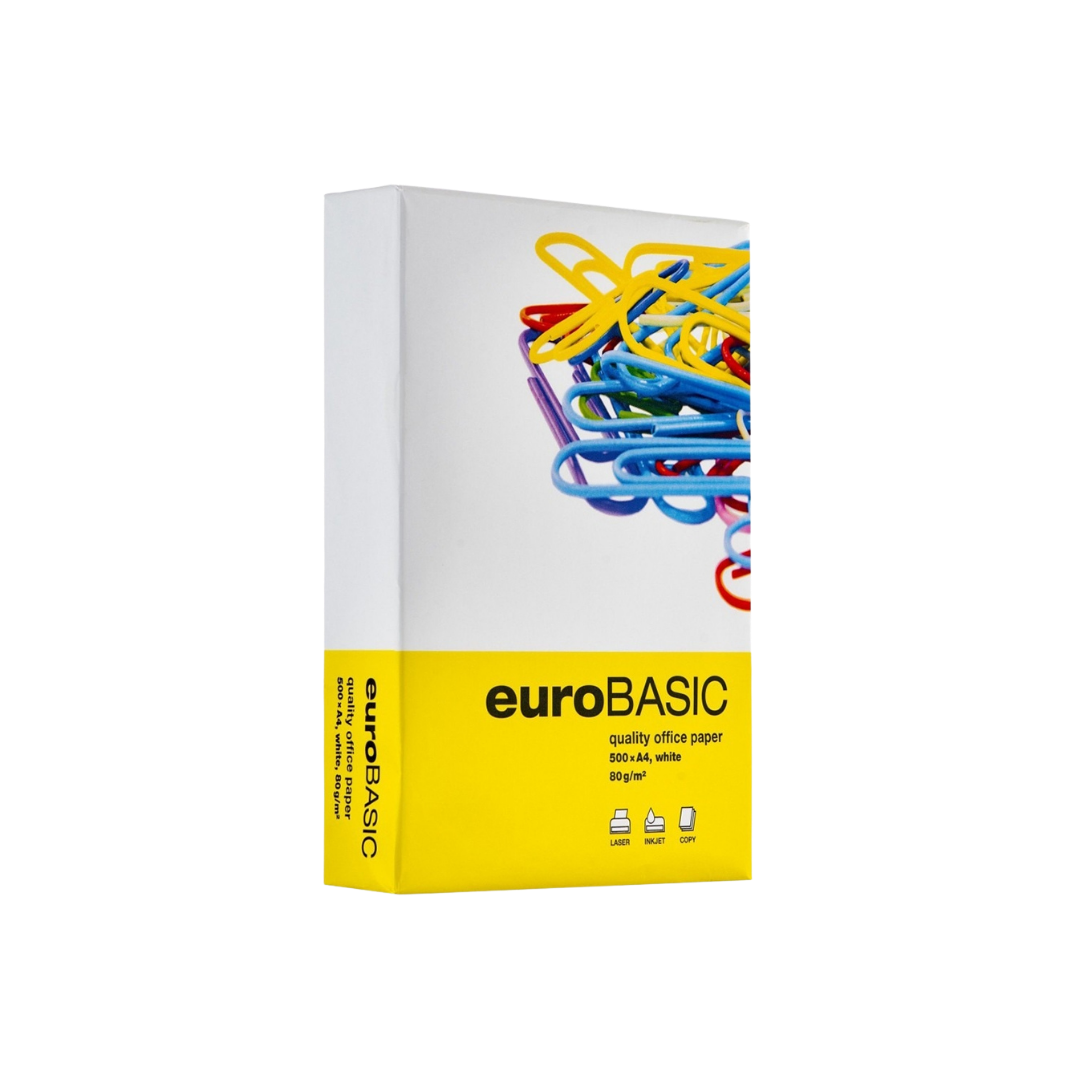 Hârtie Copiator A4 euroBASIC 80g – cadou echipamente A4 Konica Minolta