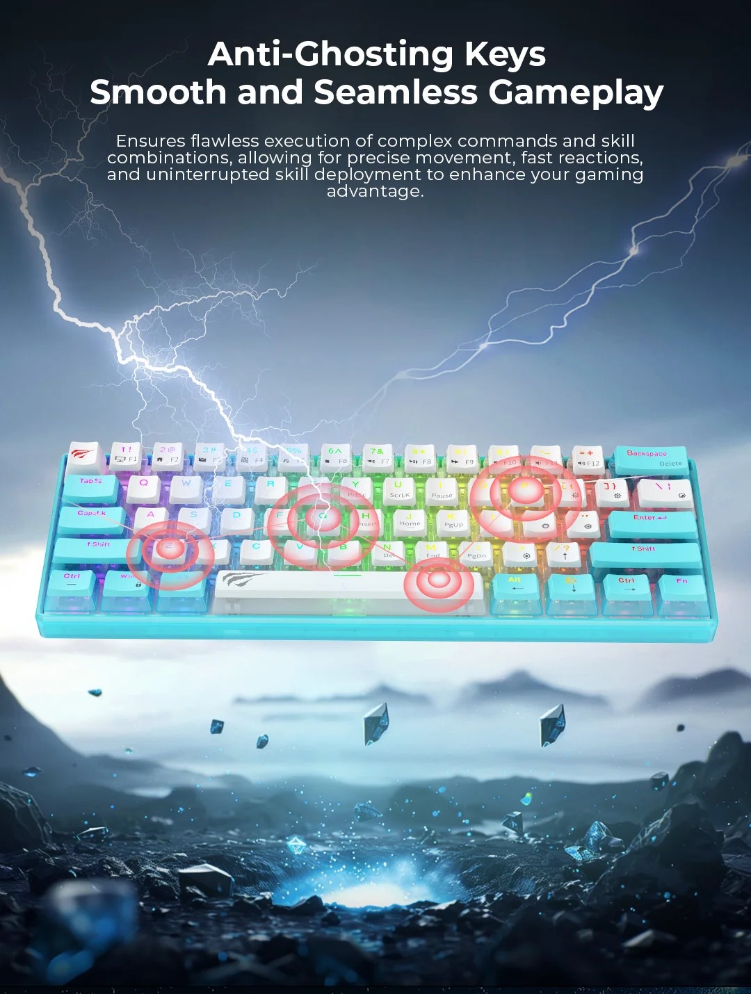 ANTI-GHOSTING (N-KEY ROLLOVER)!