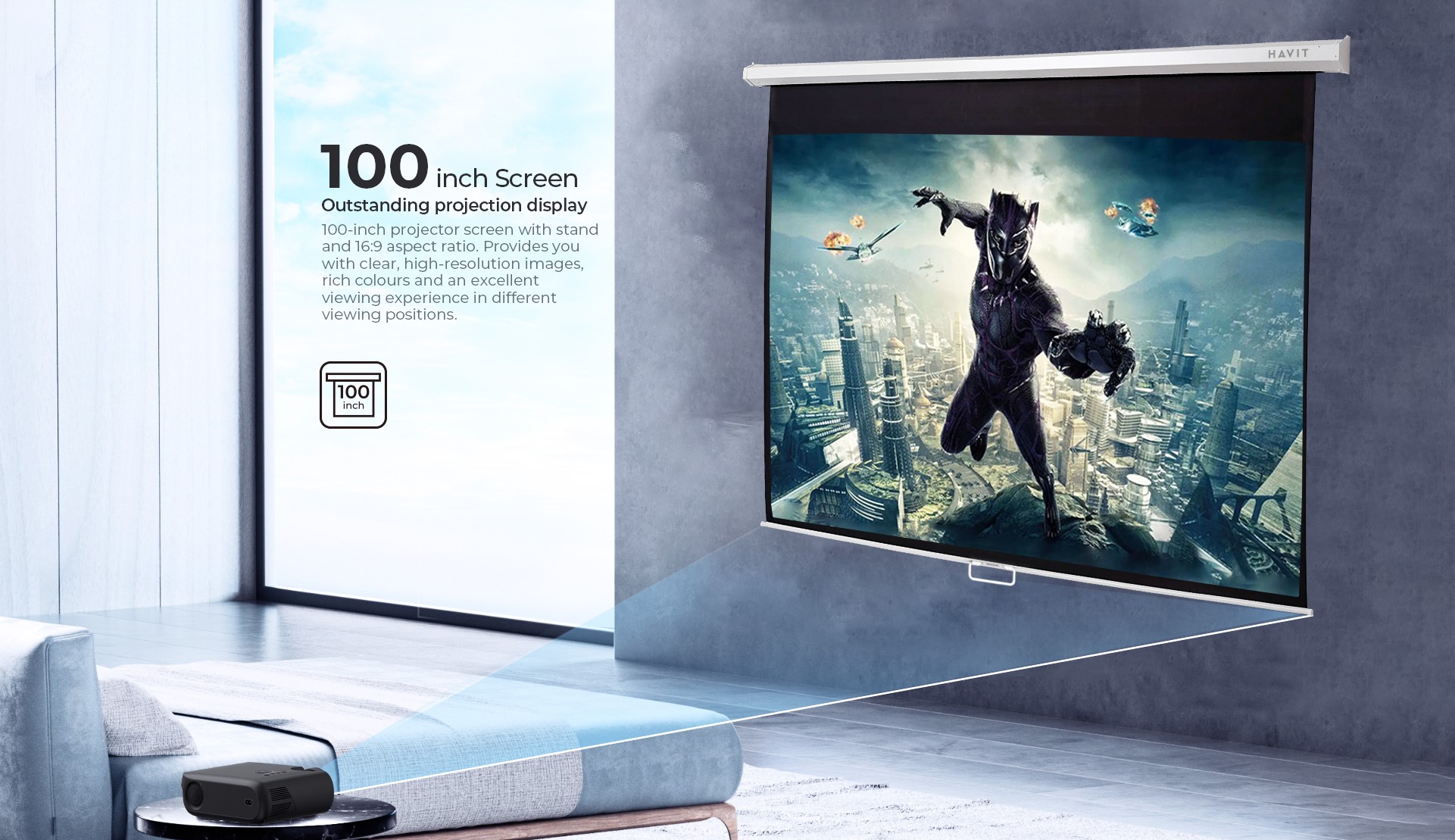 Ecran de 100"