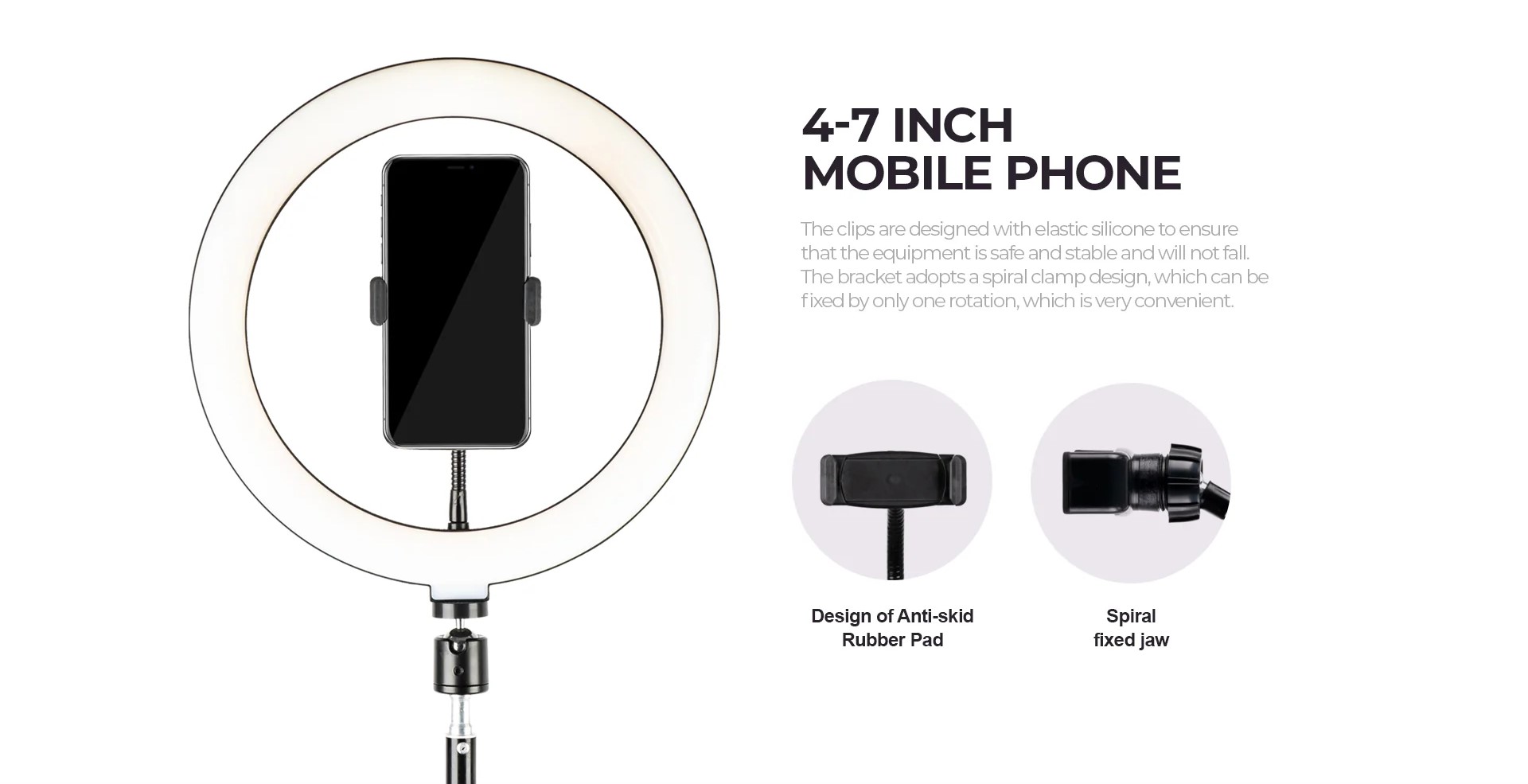 Compatibil cu telefoane intre 4 si 7"!