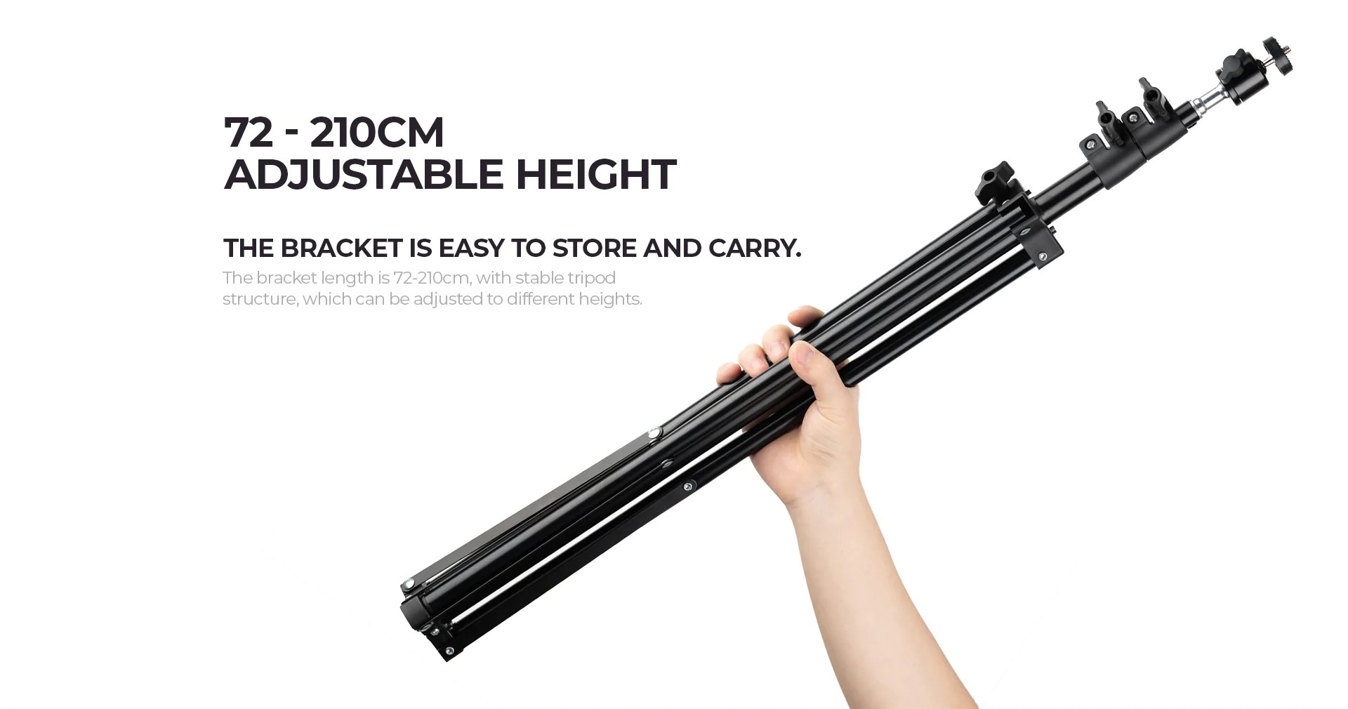 Inalaltime ajustabila 72-210cm!