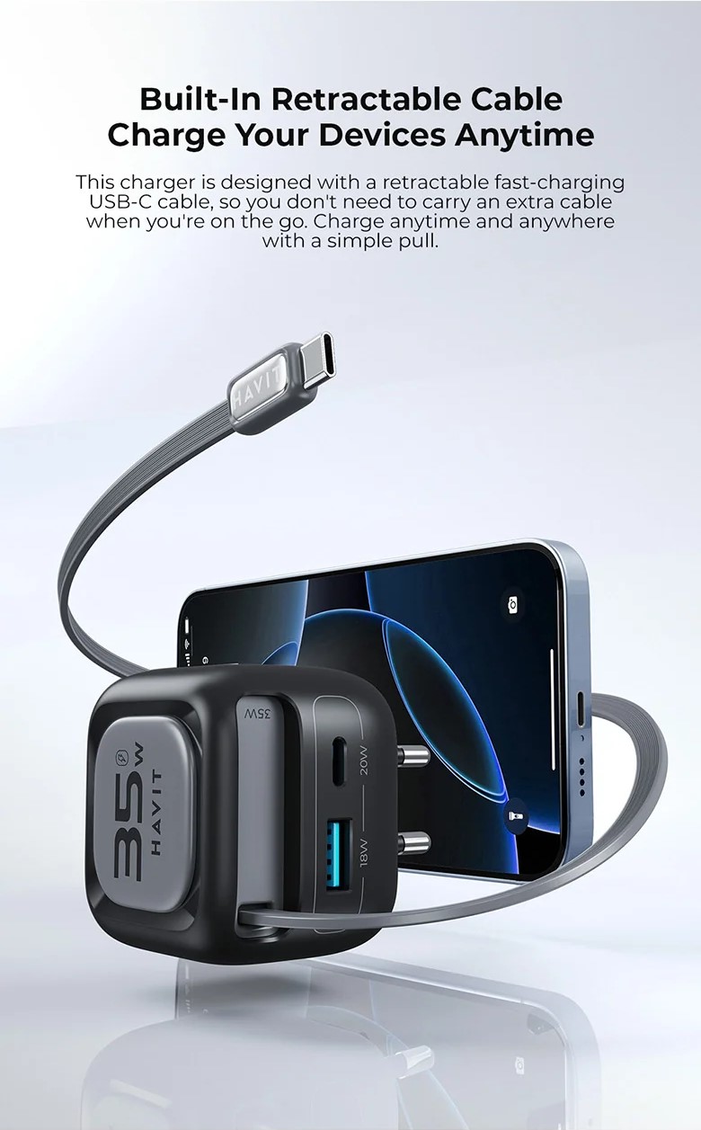 Cablu retractabil USB C!