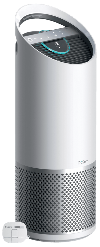 Purificator aer Leitz TruSens™ Z-3000 cu SensorPod™ pentru monitorizare calitate aer, doua fluxuri de aer, sterilizare UV, filtre DuPont carbon si HEPA360, 70m², indicator schimb filtre, display touch, silentios, timer, mod de noapte, alb