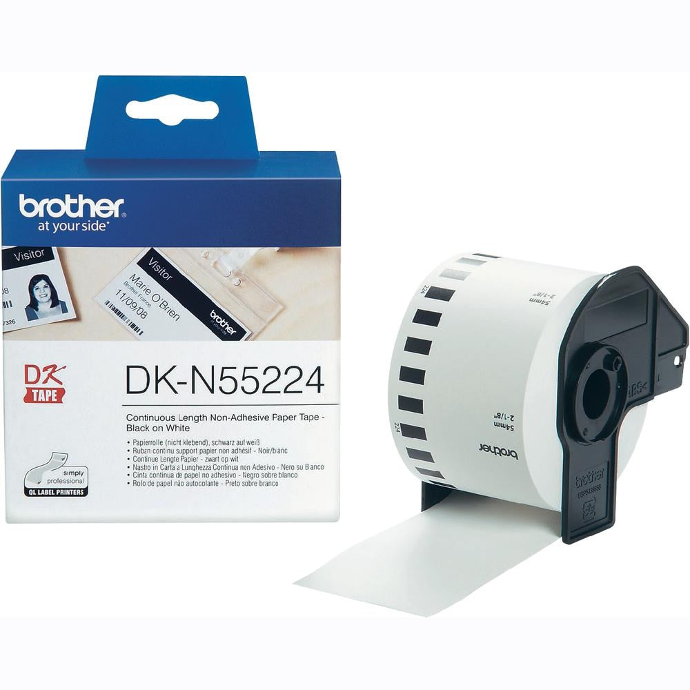 DKN55224 / DK-N55224 - Rola etichete originala Brother Continuous Paper Tape Non Adhesive, 54mm x 30.48m
