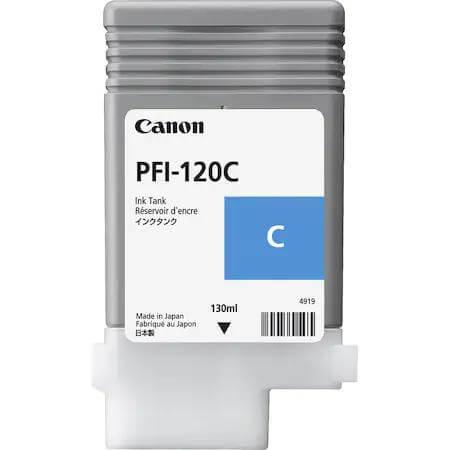 PFI-120 Cyan - Cartus cerneala original Canon 130ml pentru TM-200 / TM-300