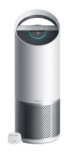 [2415114EU] Purificator aer Leitz TruSens™ Z-3000 cu SensorPod™ pentru monitorizare calitate aer, doua fluxuri de aer, sterilizare UV, filtre DuPont carbon si HEPA360, 70m², indicator schimb filtre, display touch, silentios, timer, mod de noapte, alb
